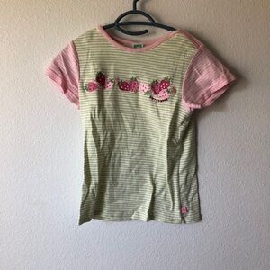 Y2K Gymboree Berrysweet Strawberry Striped Tee